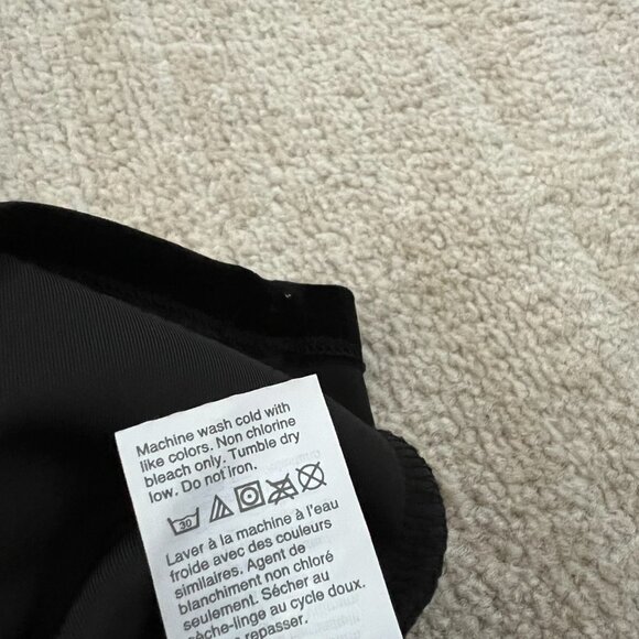 J. Crew Mercantile Black Velvet Faux Wrap Long Sleeve Blouse Top M - Picture 12 of 12